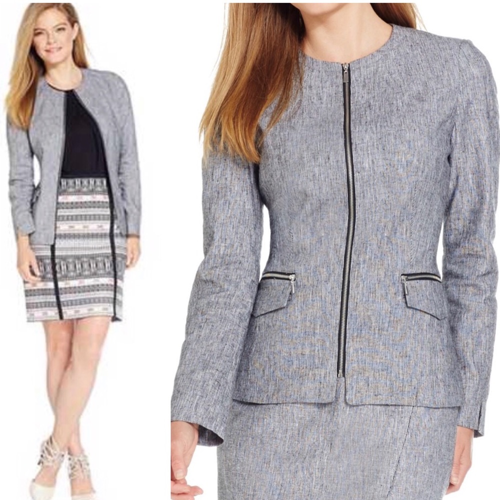 Laundry by Shelli Segal Long sleeve Linen Jacket